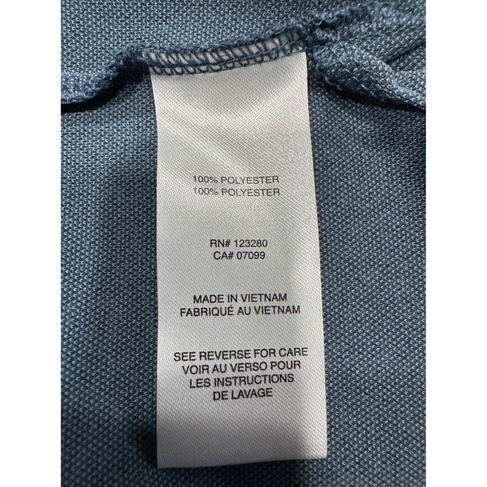 Travis Mathew Mens Blue Short Sleeve Polo Shirt Apex Logo XL 1MU410 - Picture 7 of 10